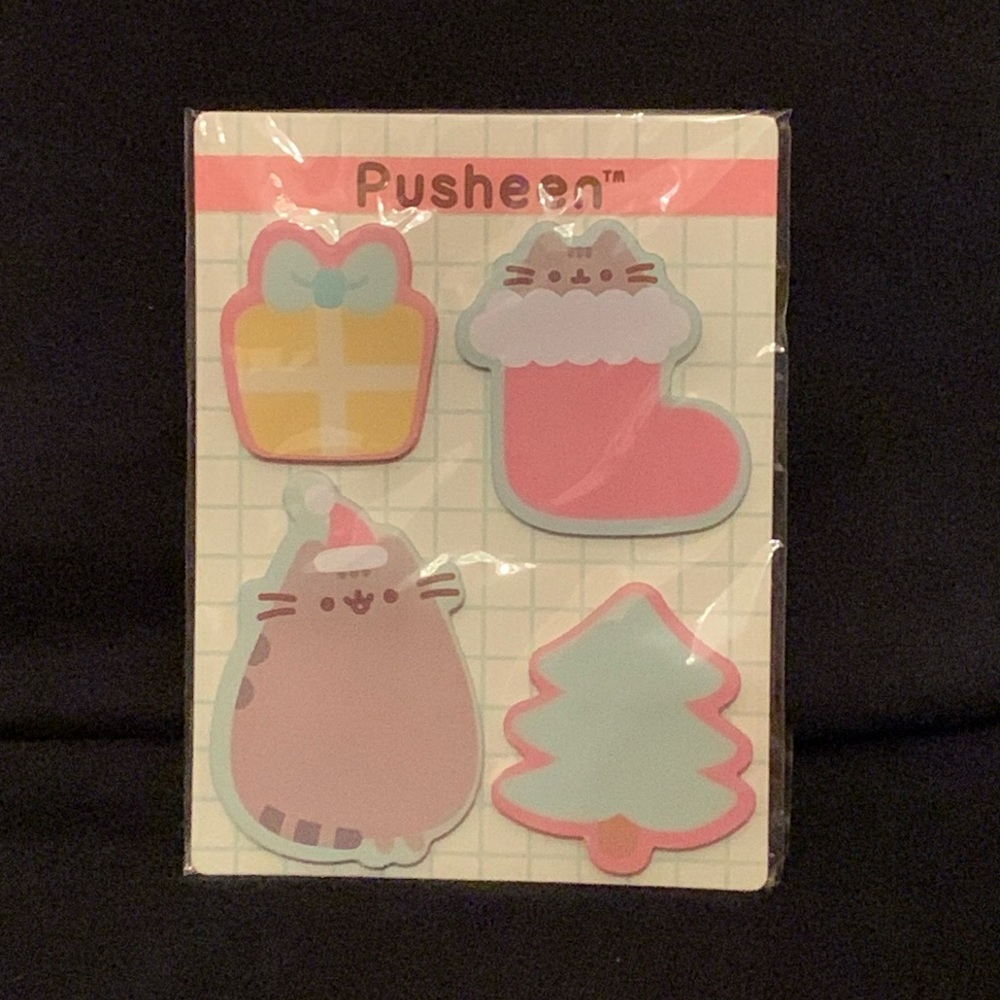 Pusheen Christmas holiday sticky note papers NWT